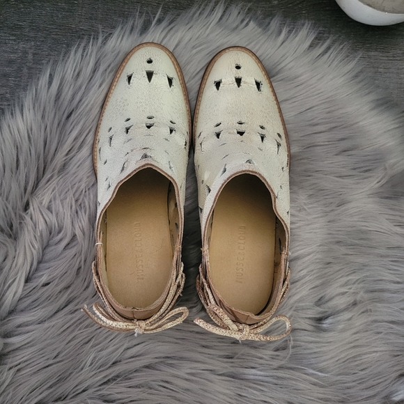 ANTHROPOLOGIE  Musse & Cloud Coolway Anisse Leather Boho Western Booties size 7 - Picture 9 of 16